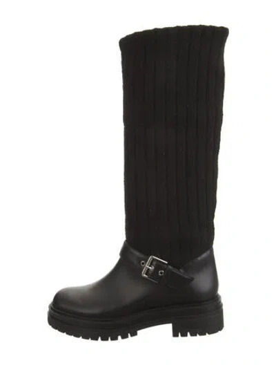 Pre-owned Gianvito Rossi Leather Riding Boots In Black