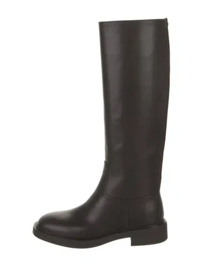 Pre-owned Gianvito Rossi Leather Riding Boots In Black