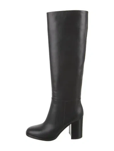 Pre-owned Gianvito Rossi Leather Riding Boots In Black