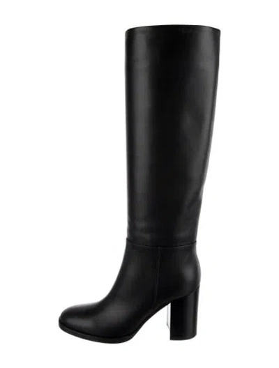 Pre-owned Gianvito Rossi Leather Riding Boots In Black