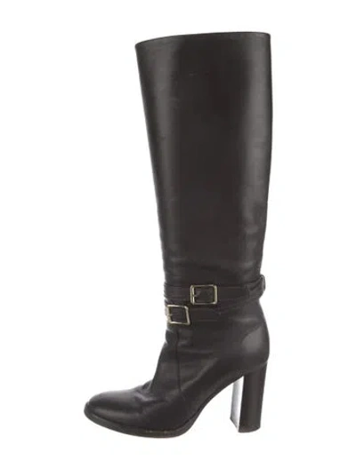 Pre-owned Gianvito Rossi Leather Riding Boots In Brown