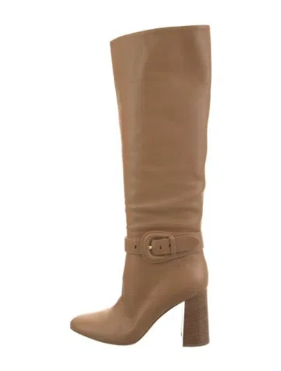 Pre-owned Gianvito Rossi Leather Riding Boots In Brown