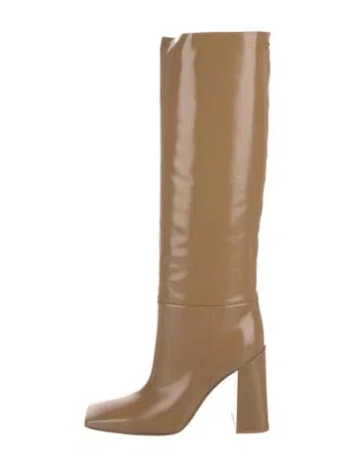 Pre-owned Gianvito Rossi Leather Riding Boots In Neutral