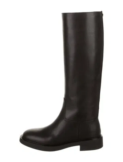 Pre-owned Gianvito Rossi Leather Riding Boots W/ Tags In Brown