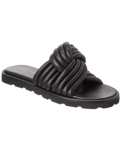Gianvito Rossi Leather Sandal In Black
