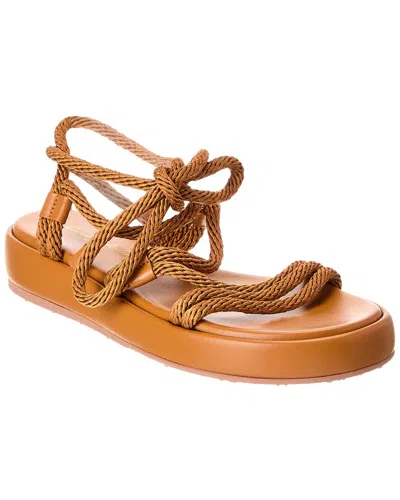 Gianvito Rossi Leather Sandal In Brown