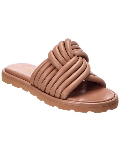 Gianvito Rossi Leather Sandal In Brown