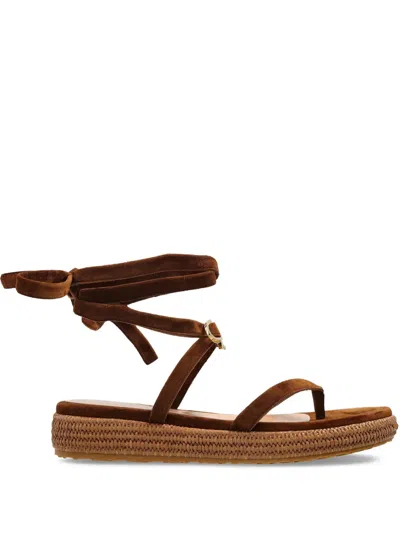 GIANVITO ROSSI LEATHER SANDALS