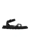 Gianvito Rossi Black Nappa Leather Lianne Sandals In Black