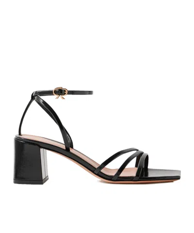 Gianvito Rossi Leather Sandals In Black