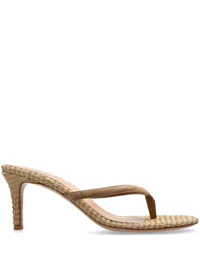 Gianvito Rossi Leather Sandals In Brown