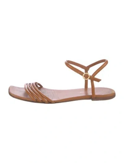 Pre-owned Gianvito Rossi Leather Sandals In Brown