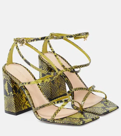 Gianvito Rossi Leather Sandals In Green