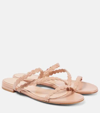 Gianvito Rossi Leather Sandals In Pink