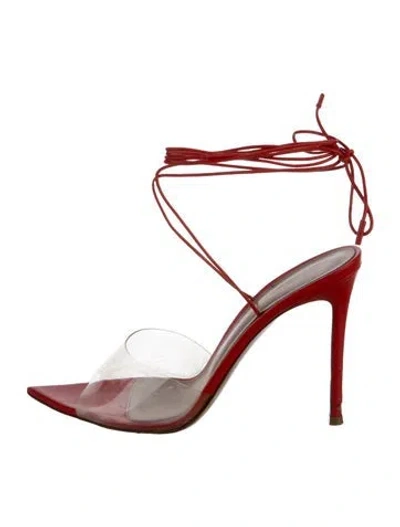 Pre-owned Gianvito Rossi Leather Sandals In Red