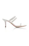Gianvito Rossi Leather Sandals In White