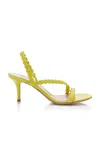 Gianvito Rossi Leather Sandals In Yellow