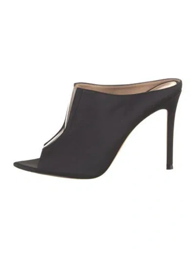 Pre-owned Gianvito Rossi Leather Slides In Blue