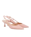Gianvito Rossi Leather Slingback Pumps In Multi