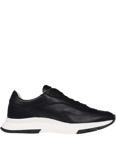 Gianvito Rossi Leather Sneakers In Black