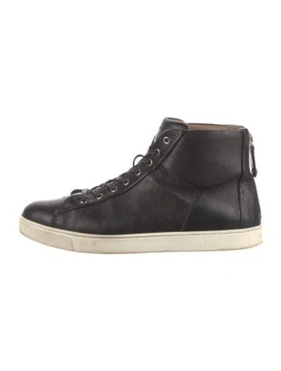 Pre-owned Gianvito Rossi Leather Sneakers In Black