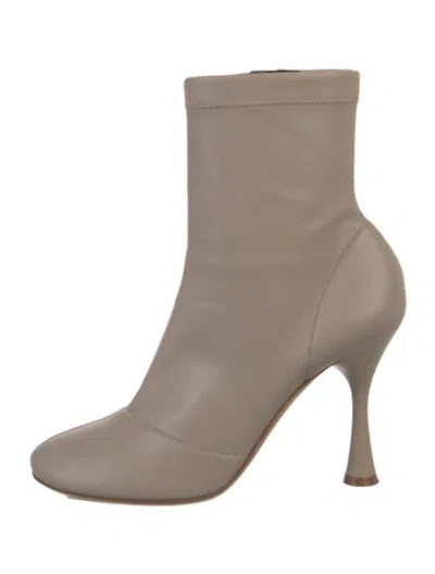 Pre-owned Gianvito Rossi Leather Sock Boots In Neutral