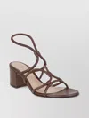 Gianvito Rossi Leather Sandal With Intricate Straps