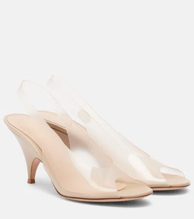 Gianvito Rossi Leather-trimmed Slingback Sandals In Animal Print