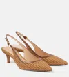 Gianvito Rossi Vernice Slingback Pumps In Brown