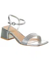 Gianvito Rossi G32255 Napa Silk Sandals In Silver