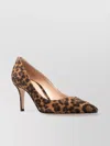 Gianvito Rossi Leopard Print Pointed Toe Stiletto Pumps
