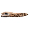 Gianvito Rossi Leopard-print Slingback Ballet Flats In Brown Satin In Animal Print