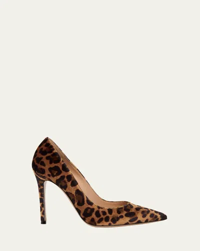 Gianvito Rossi Gianvito 105 Leopard-print Velvet Pumps In Leopard Print