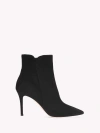 Gianvito Rossi Levy 85 Suede Ankle Boots In Black