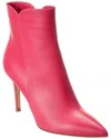 Gianvito Rossi Levy 85 Leather Bootie In Pink