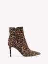 Gianvito Rossi Levy 85 Bootie In Leopard Print