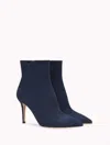 Gianvito Rossi Levy 85mm Boots In Denim In Blue