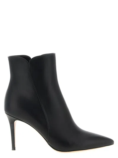 Gianvito Rossi 'levy' Ankle Boots In Black