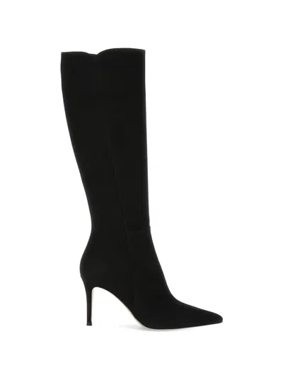 Gianvito Rossi Levy Suede Boots In Black
