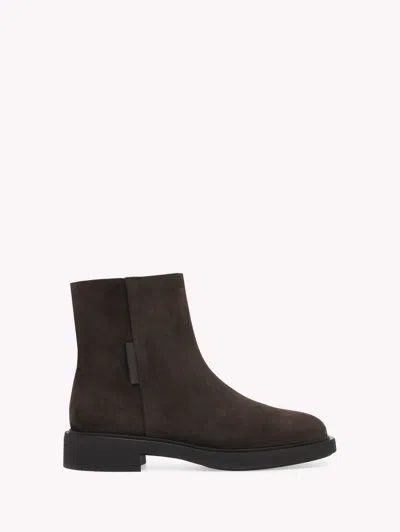 Gianvito Rossi Lexington Suede Chelsea Boots In Brown