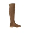 Gianvito Rossi Lexington Over-the-knee Suede Boots In Brown