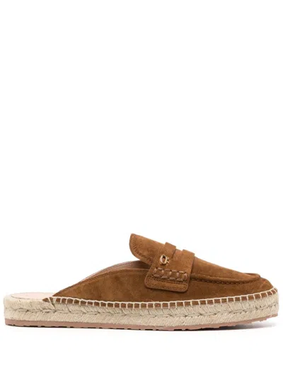 Gianvito Rossi Lido Mule Espadrille In Brown