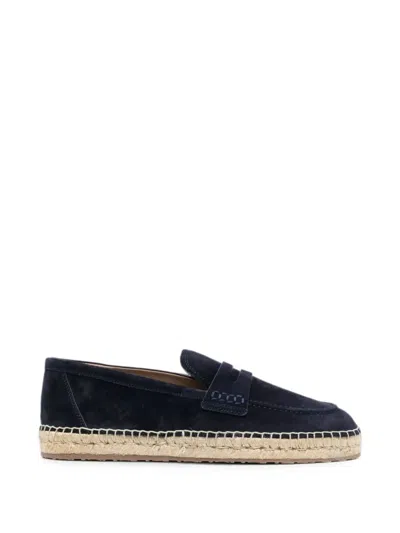 Gianvito Rossi Lido Suede Espadrilles In Blue