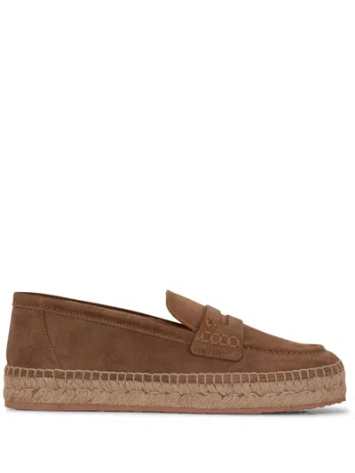 Gianvito Rossi Lido Espadrilles Aus Wildleder In Braun
