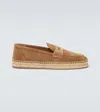 Gianvito Rossi Sophisticated Suede Espadrilles. In Multi