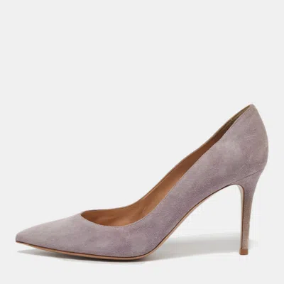 Pre-owned Gianvito Rossi Lilac Suede Gianvito Pumps Size 41.5 In Purple