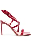 Gianvito Rossi Tokio Ankle Strap Sandal In Red