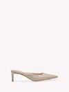 Gianvito Rossi Women's Lindsay 55 Leather Mules In Mousse