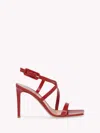 Gianvito Rossi Tokio Ankle Strap Sandal In Red