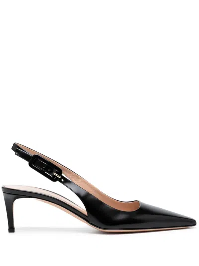Gianvito Rossi Lindsay Tokio Slingback Pump In Black